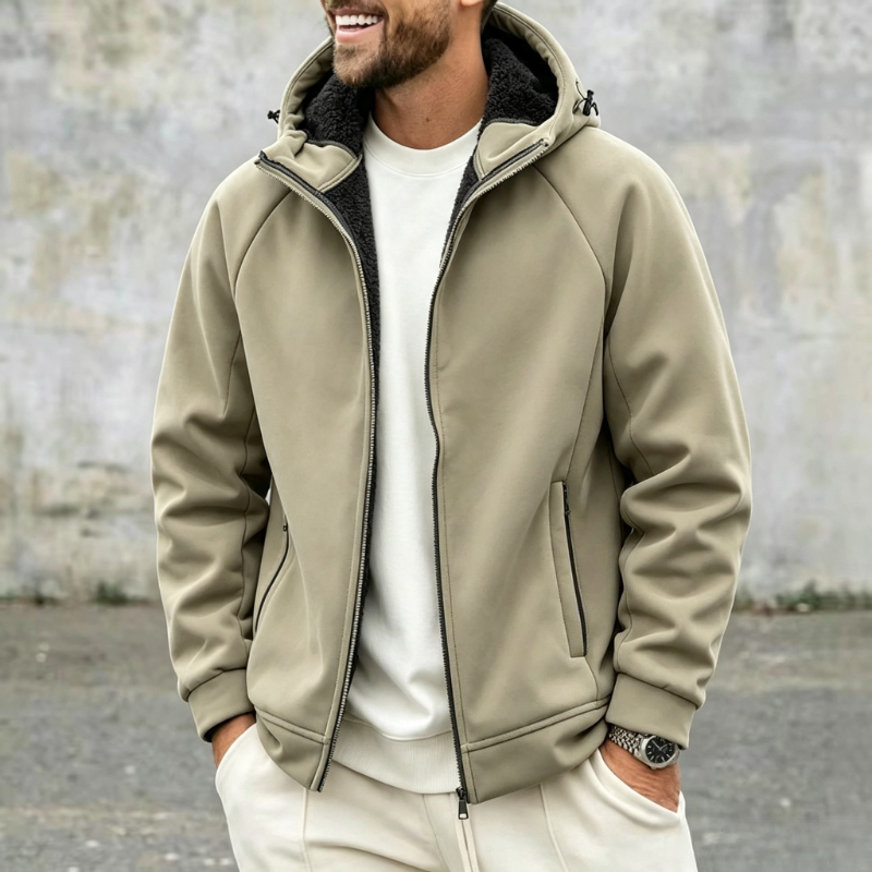 Sherpa Jacket Fleece - Толстая флисовая куртка для мужчин с