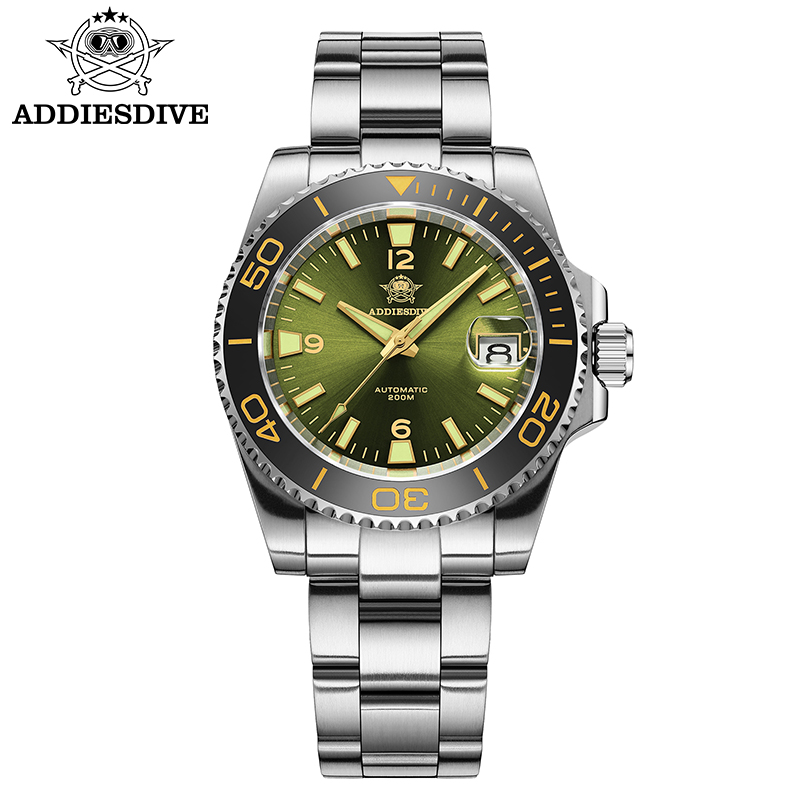 Mens Fashion Watch - ADDIESDIVE Новые подарочные часы для дайвинга