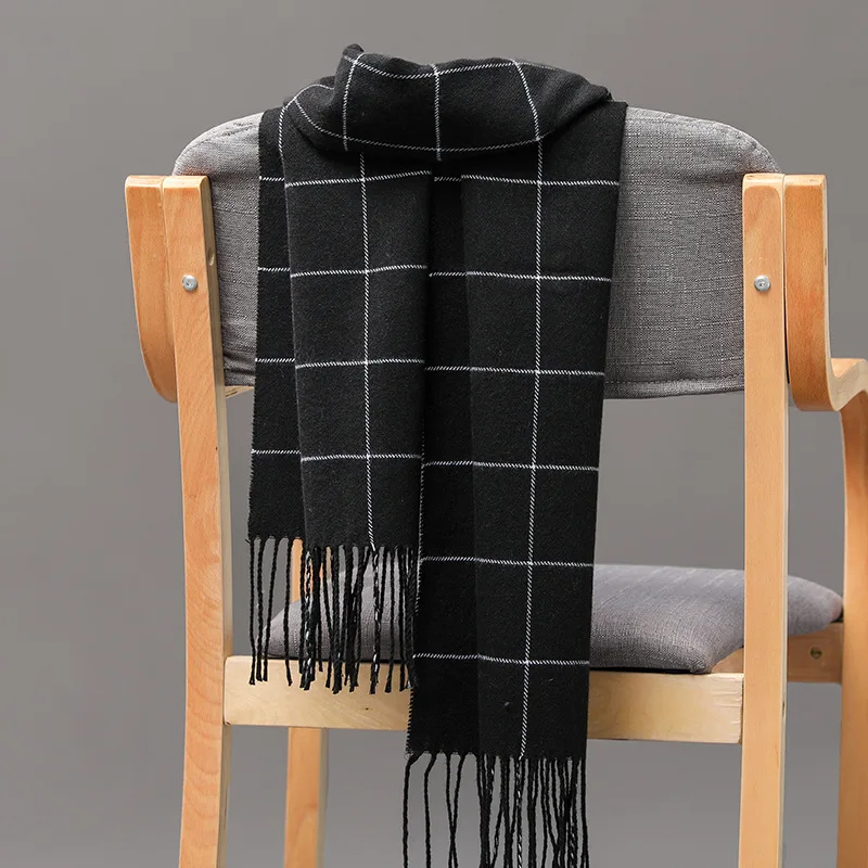 Men Scarf Wool - Новинка 2023, зимний мужской шарф, сохраняющий