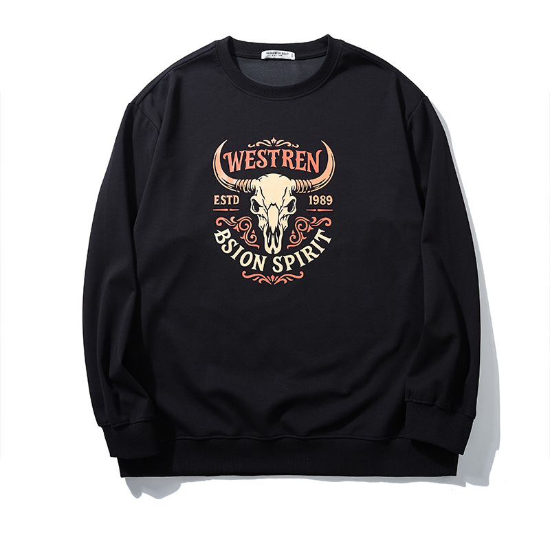Streetwear Hoodie - Мужская толстовка с круглым вырезом и