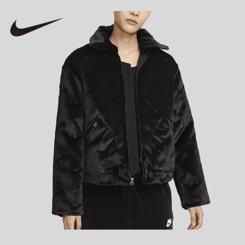 Sherpa Jacket Fleece - Флисовая куртка Nike с начесом, весна-осень,