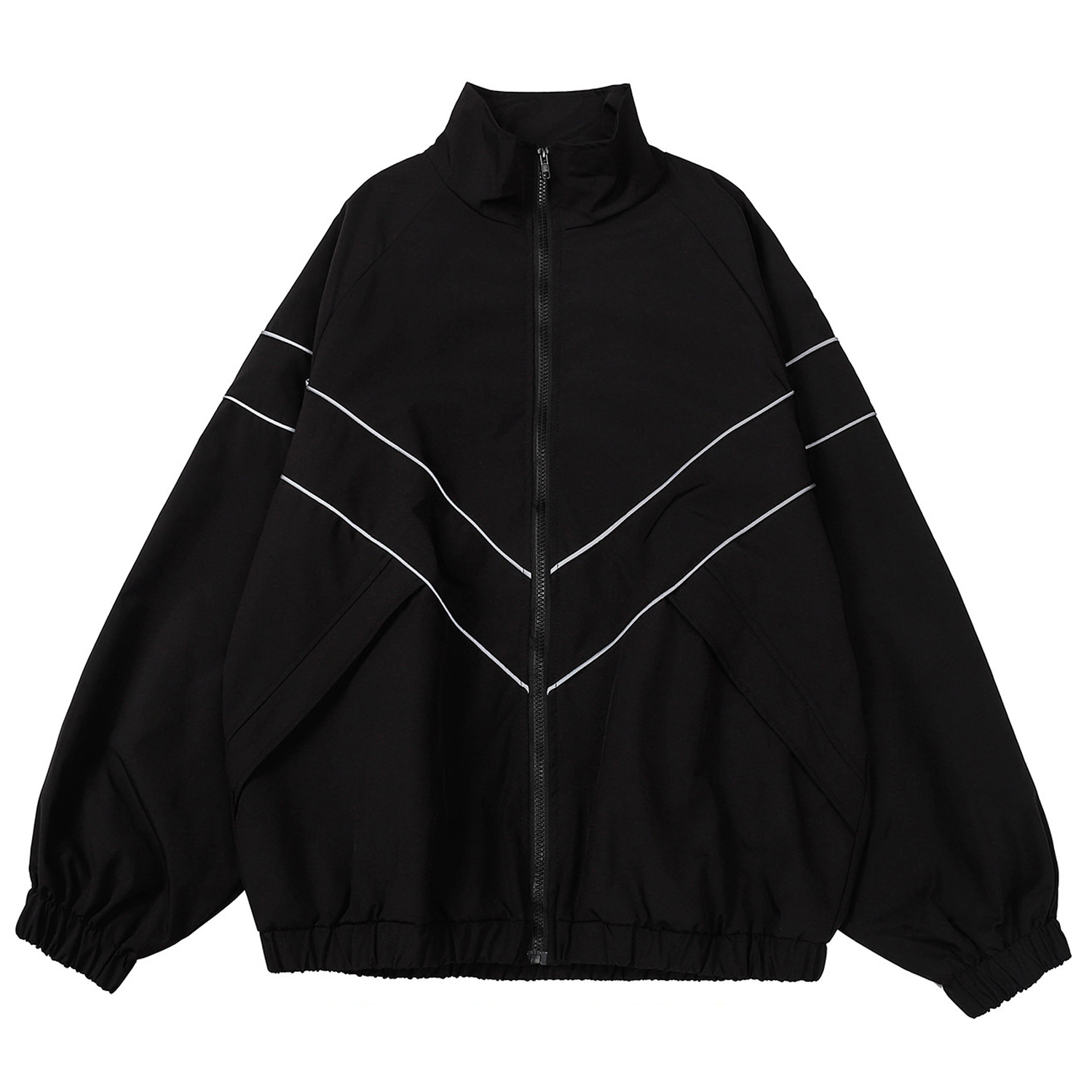 Sherpa Jacket Fleece - Светоотражающая полосатая куртка, ветровка, пальто 2024,