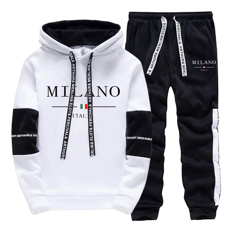Men'S Fashion Hoodies - Мужской комплект: худи и брюки. Модный