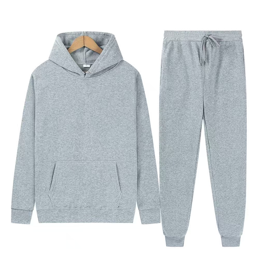 Men'S Fashion Hoodies - Мужской осенне-зимний новый однотонный комплект из