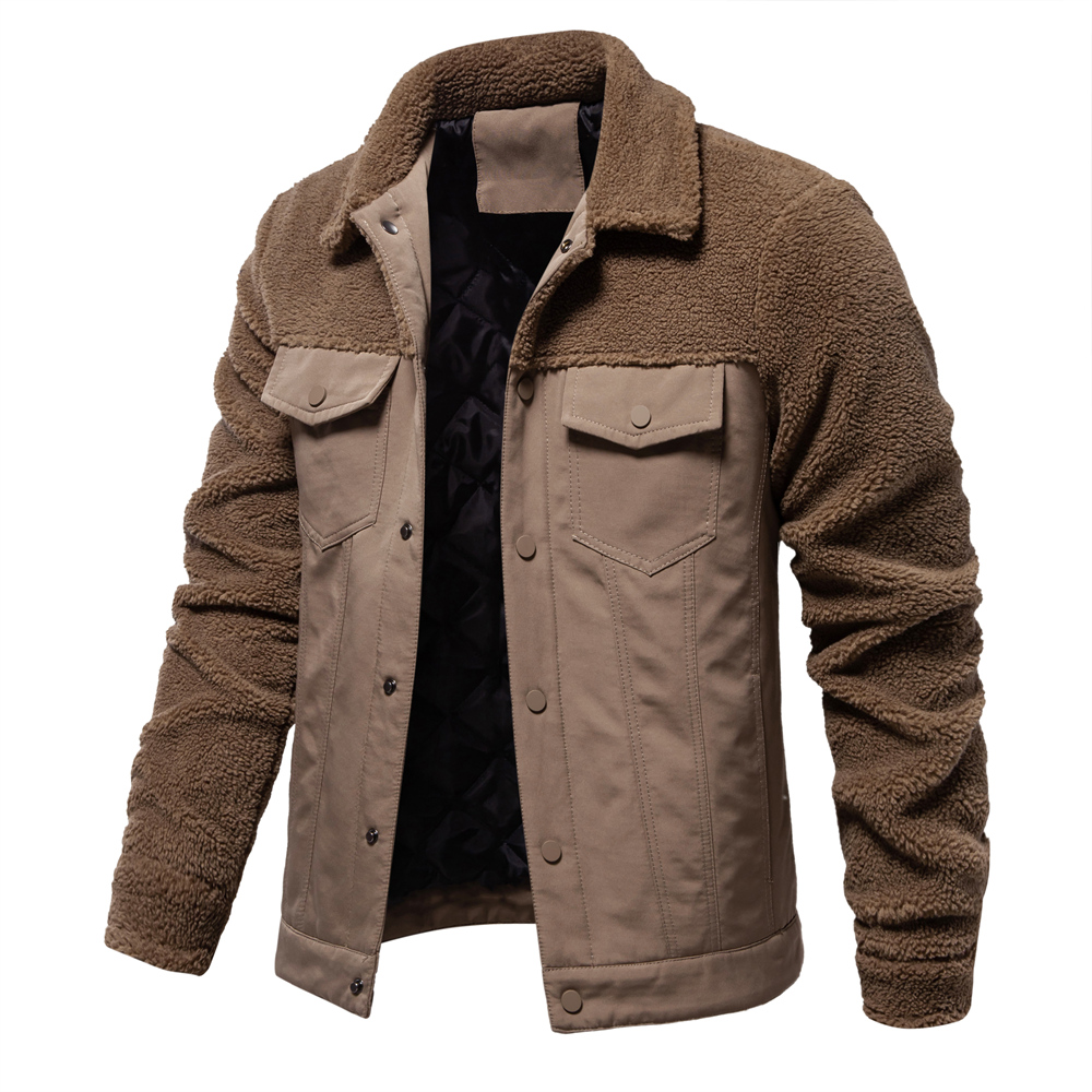 AIOPESON Мужская зимняя теплая – обзор и цена Sherpa Jacket Fleece