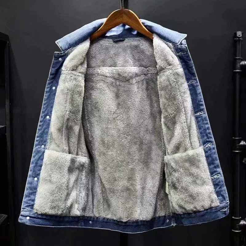 Мужская джинсовая куртка с фли – обзор и цена Sherpa Jacket Fleece