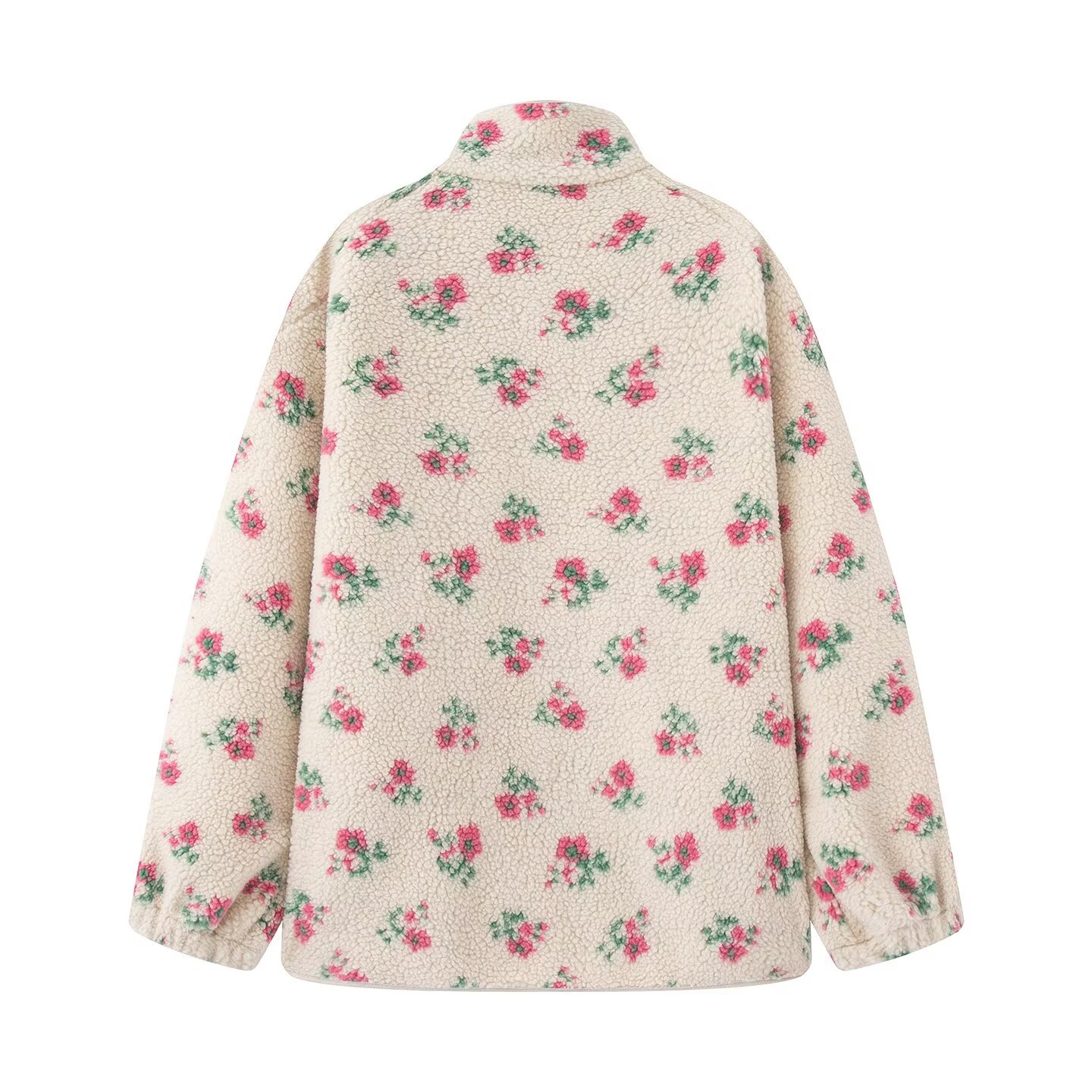 Модная женская куртка с цветоч – обзор и цена Sherpa Jacket Fleece