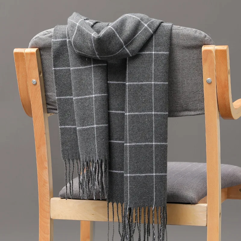 Новинка 2023, зимний мужской ш – обзор и цена Men Scarf Wool