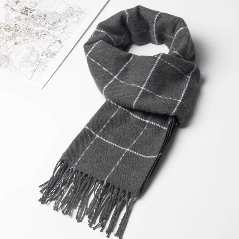 Новинка 2023, зимний мужской ш – обзор и цена Men Scarf Wool