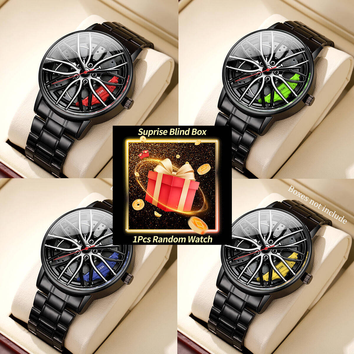 1 шт. Surprise Mystery Watch с – обзор и цена Mens Fashion Watch