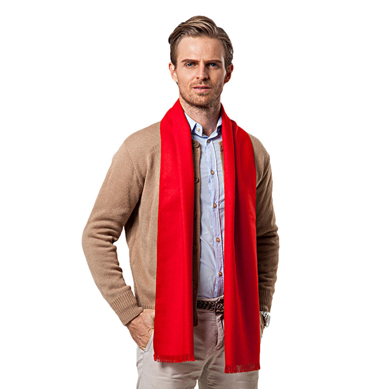 Модный зимний однотонный мужск – обзор и цена Men Scarf Wool