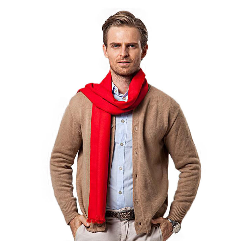 Модный зимний однотонный мужск – обзор и цена Men Scarf Wool