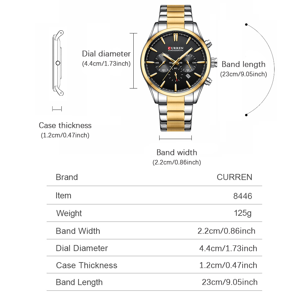 CURREN повседневные кварцевые  – обзор и цена Mens Fashion Watch