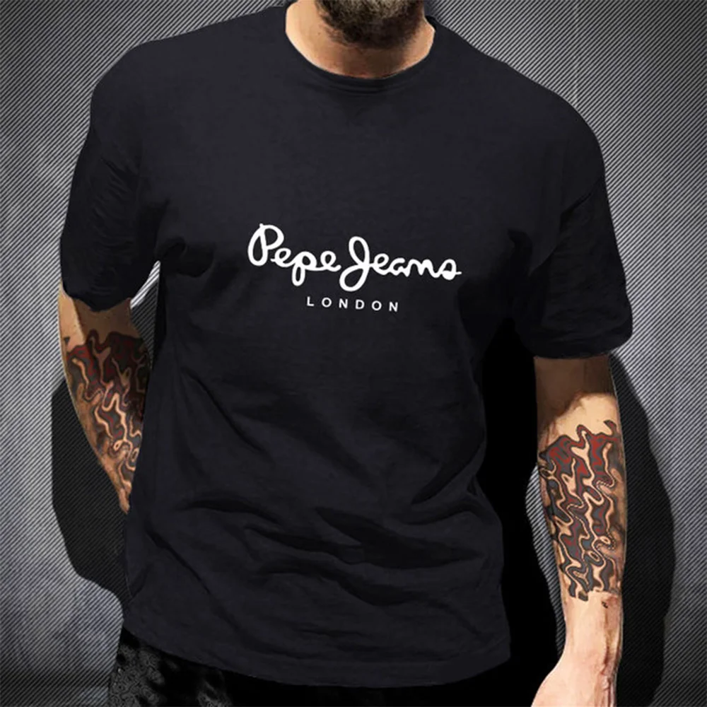 Футболка с минималистичным лог – обзор и цена Jeans Shirt Fashion For Men