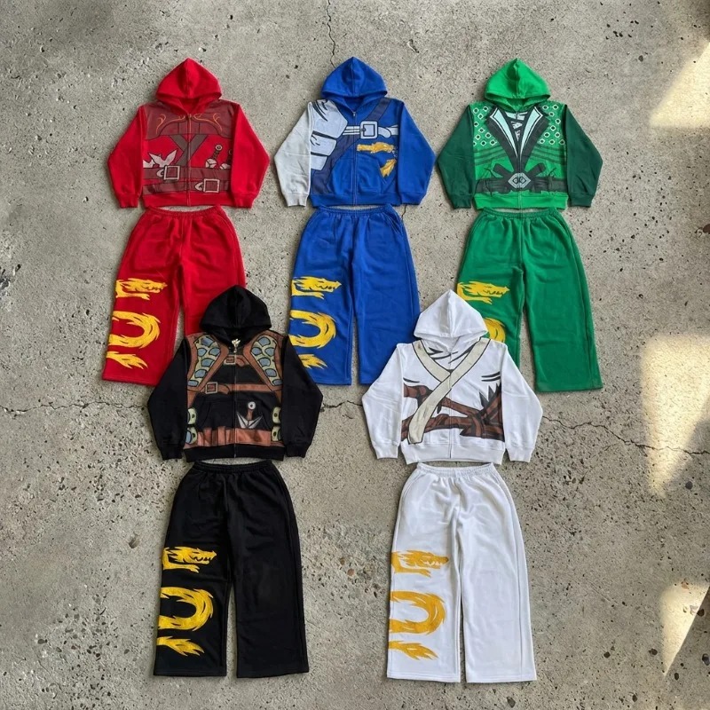 Мужской комплект худи и брюк N – обзор и цена Streetwear Hoodie