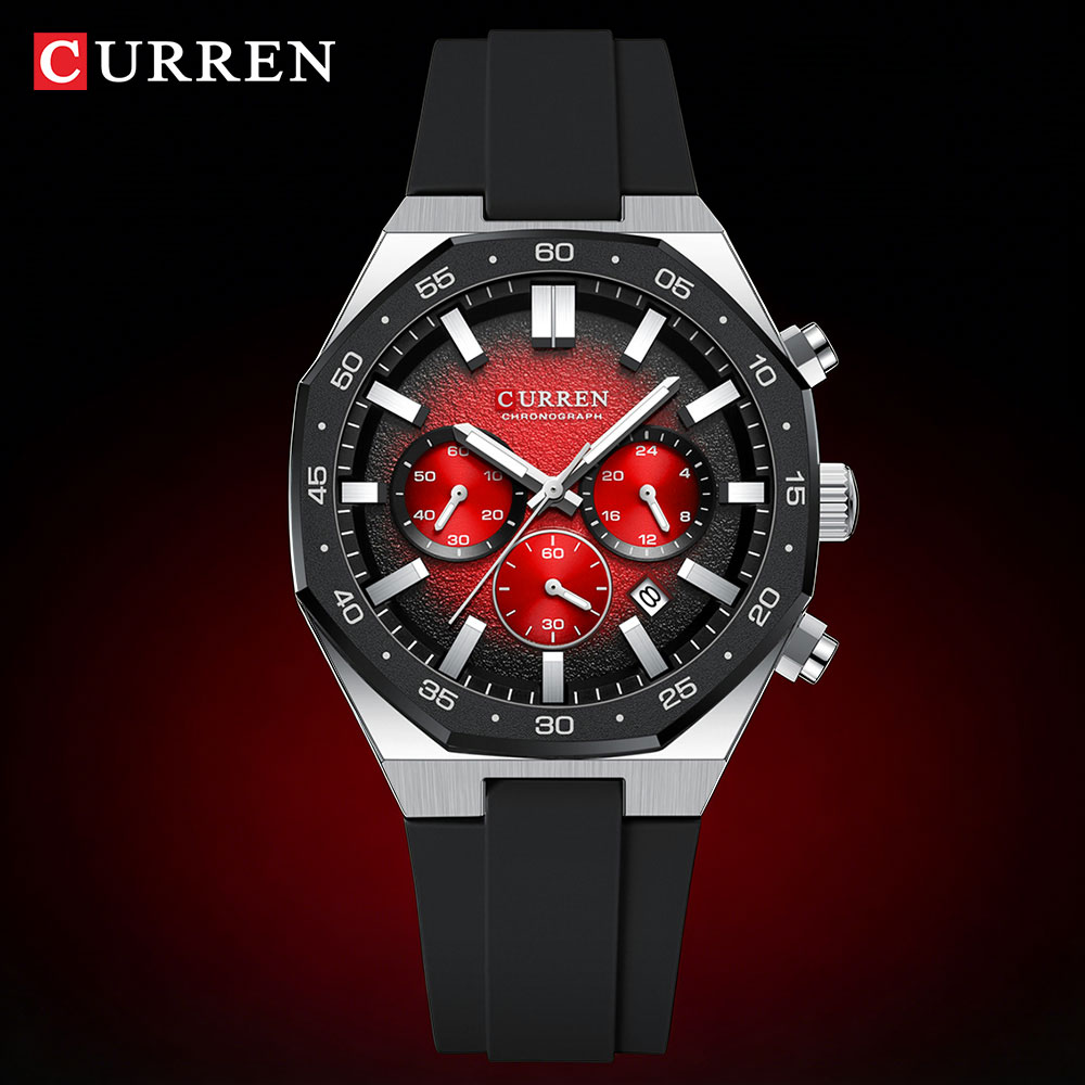 Мужские спортивные часы CURREN – обзор и цена Mens Fashion Watch