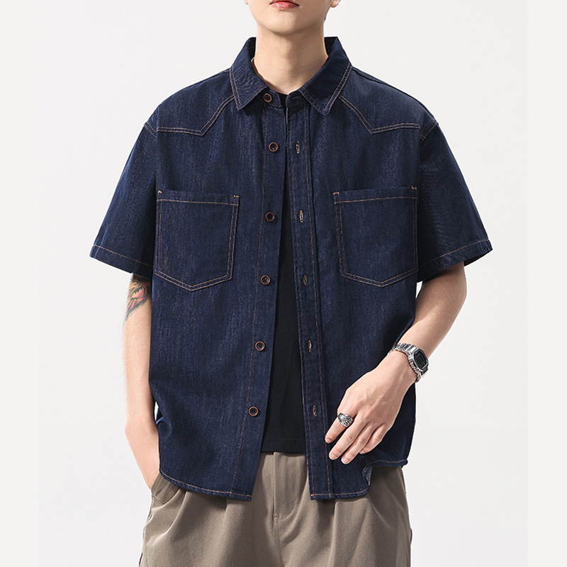 Летняя легкая тонкая джинсовая – обзор и цена Jeans Shirt Fashion For Men