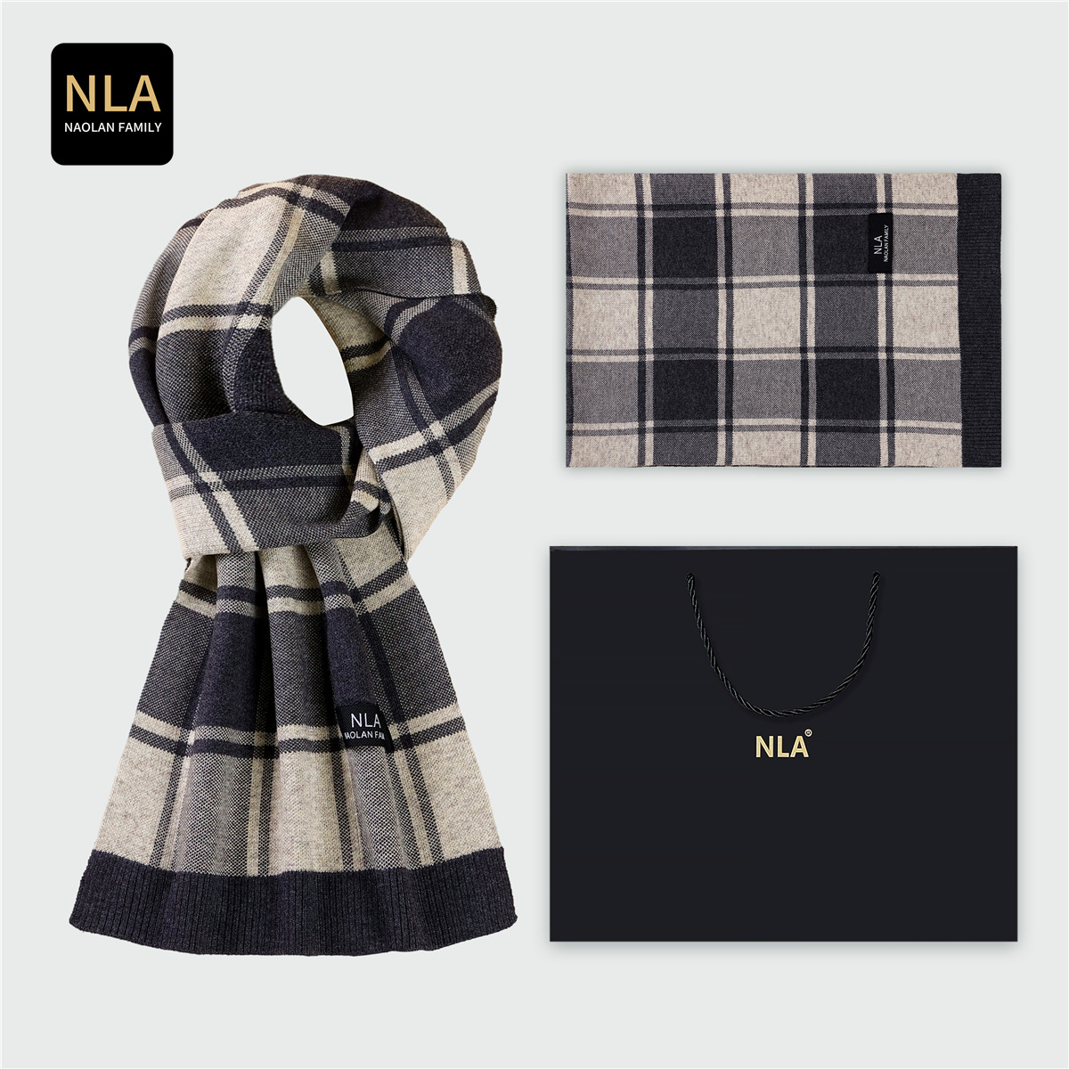 Подарочная коробка, вязаный му – обзор и цена Men Scarf Wool