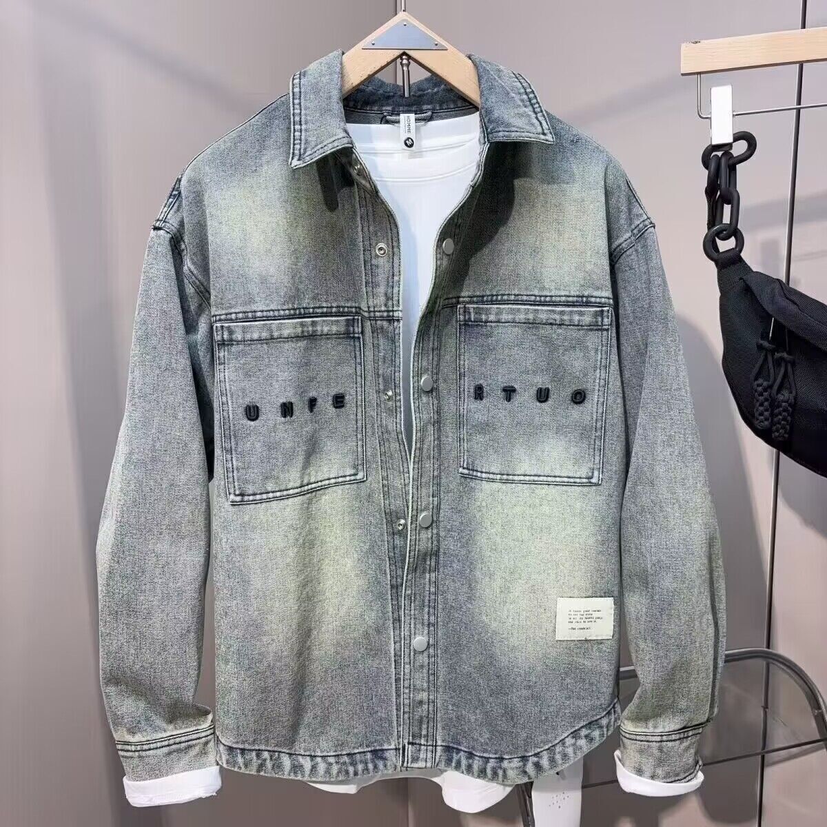 Винтажная чистая посадка, весе – обзор и цена Jeans Shirt Fashion For Men