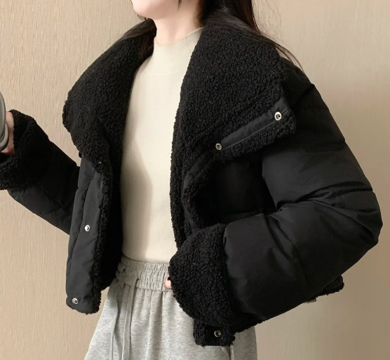 Женская укороченная куртка-пух – обзор и цена Sherpa Jacket Fleece