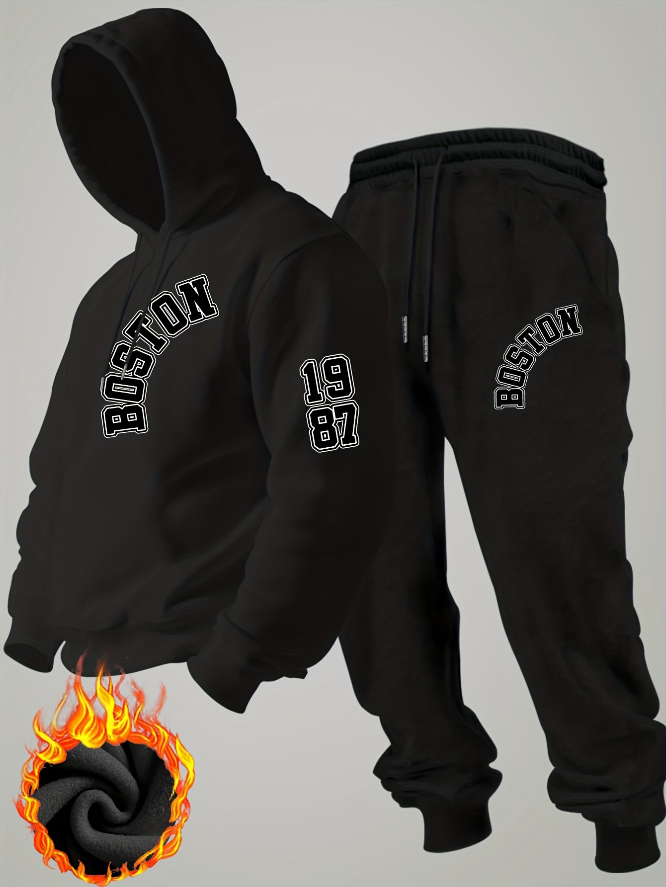 Новый мужской зимний флисовый  – обзор и цена Streetwear Hoodie