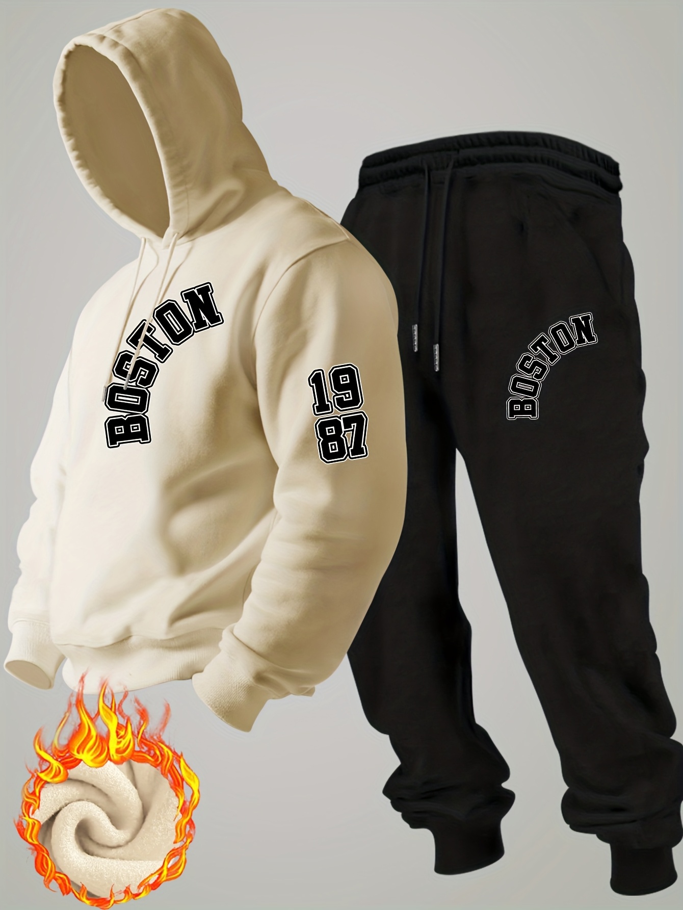 Новый мужской зимний флисовый  – обзор и цена Streetwear Hoodie