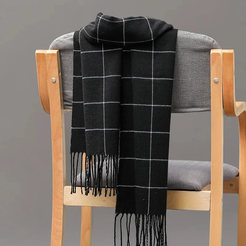 Новинка 2024, зимний мужской ш – обзор и цена Men Scarf Wool