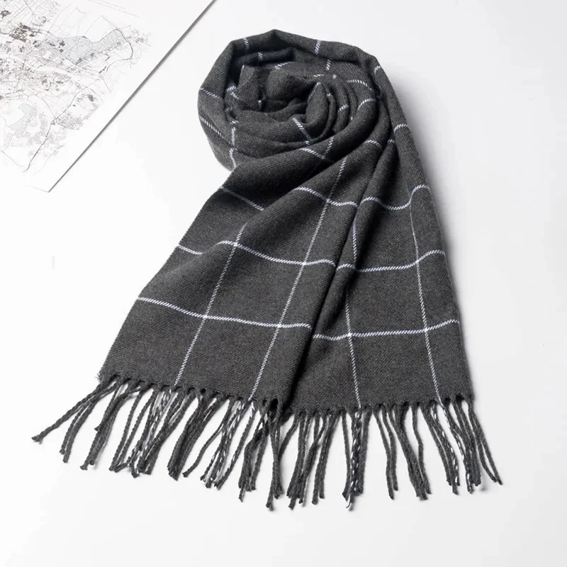 Новинка 2024, зимний мужской ш – обзор и цена Men Scarf Wool